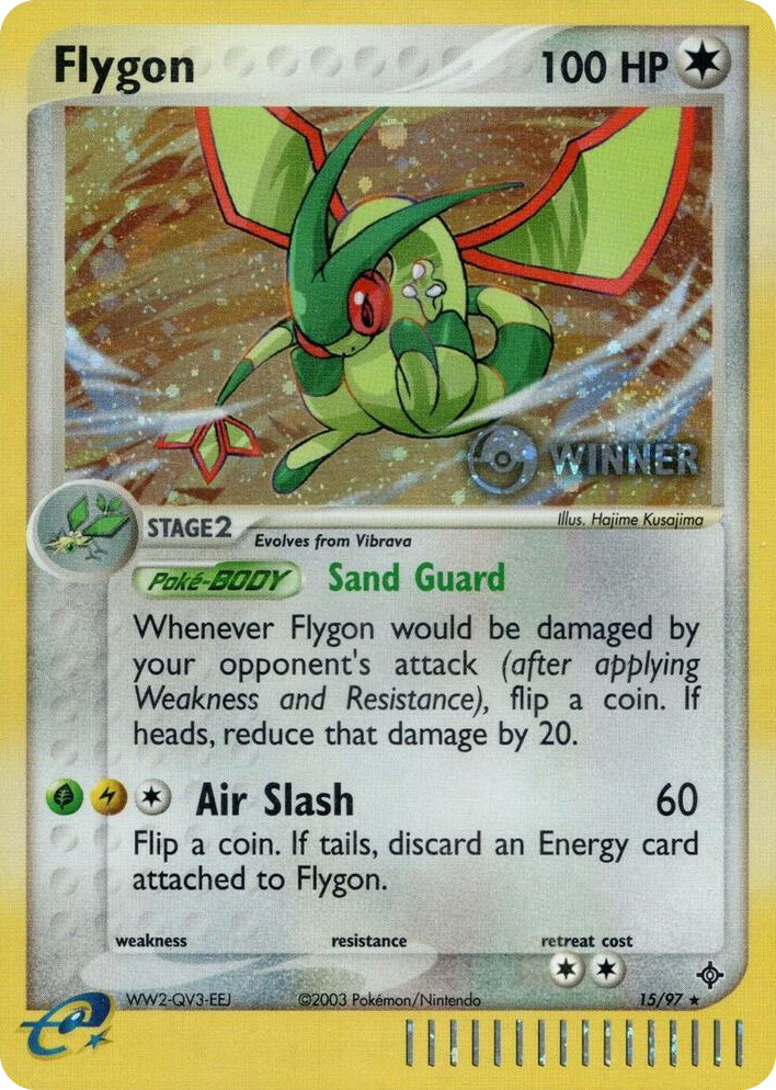 0015 Flygon - 15/97 (Pokemon League) [Winner] Promo League & Championship Cards