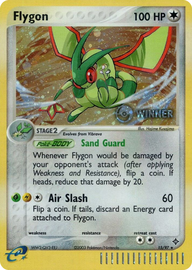 0015 Flygon - 15/97 (Pokemon League) [Winner] Promo League & Championship Cards