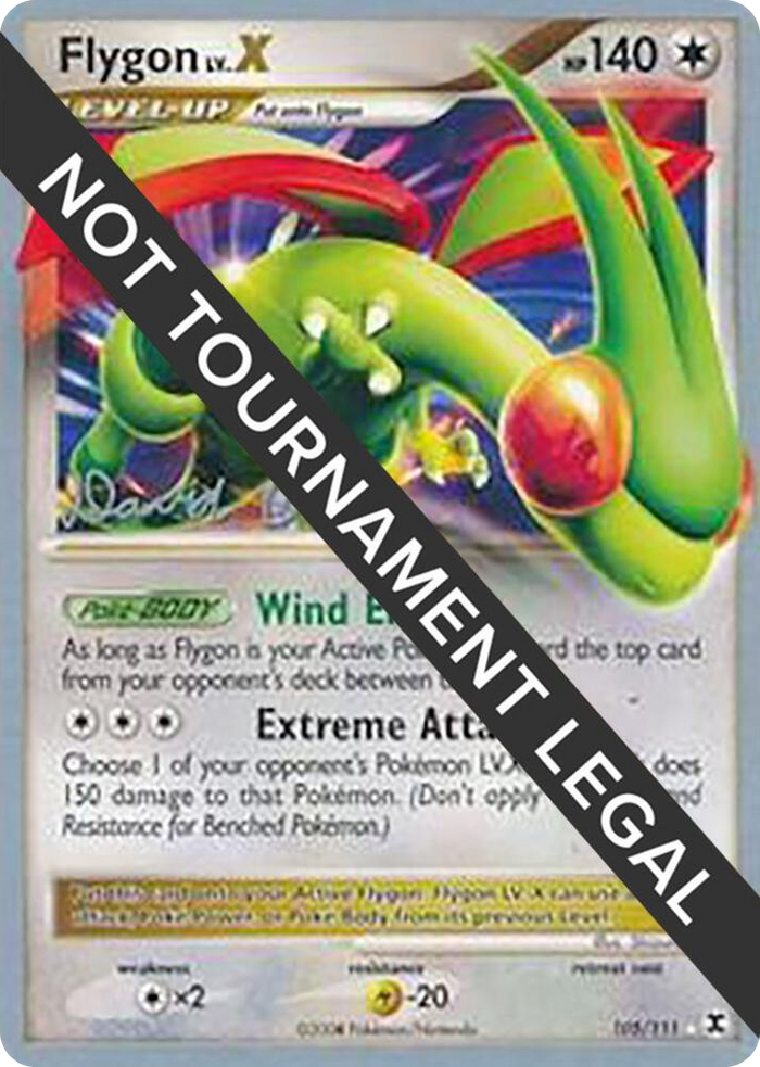 0105 Flygon LV.X - 2009 (David Cohen) Rare World Championship Decks