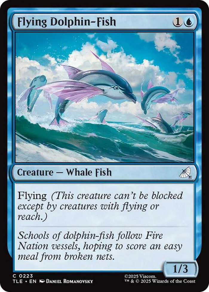 Flying Dolphin-Fish #223 C - The Last Airbender: Eternal-Legal Pokemon card