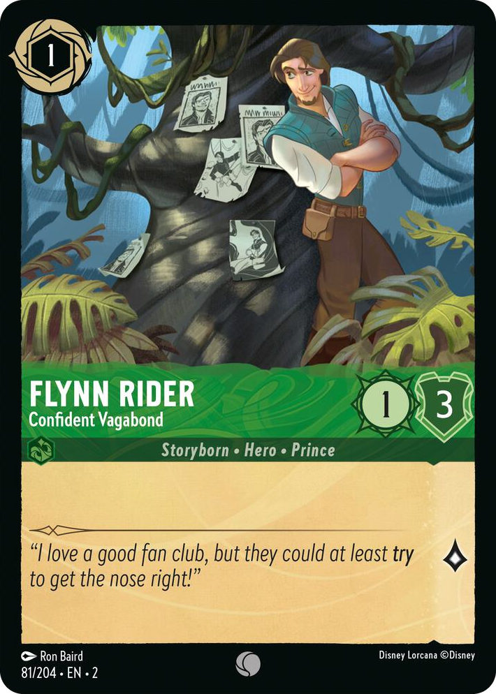 0081 Flynn Rider - Confident Vagabond Common Rise of the Floodborn