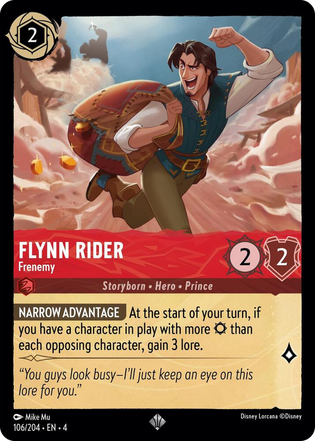 0106 Flynn Rider - Frenemy Super Rare Ursula's Return