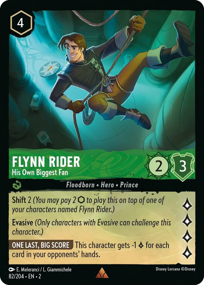 0082 Flynn Rider - His Own Biggest Fan Rare Rise of the Floodborn