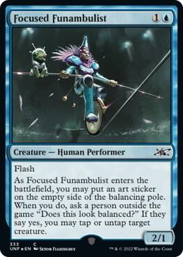 0333 Focused Funambulist (Galaxy Foil) C Unfinity