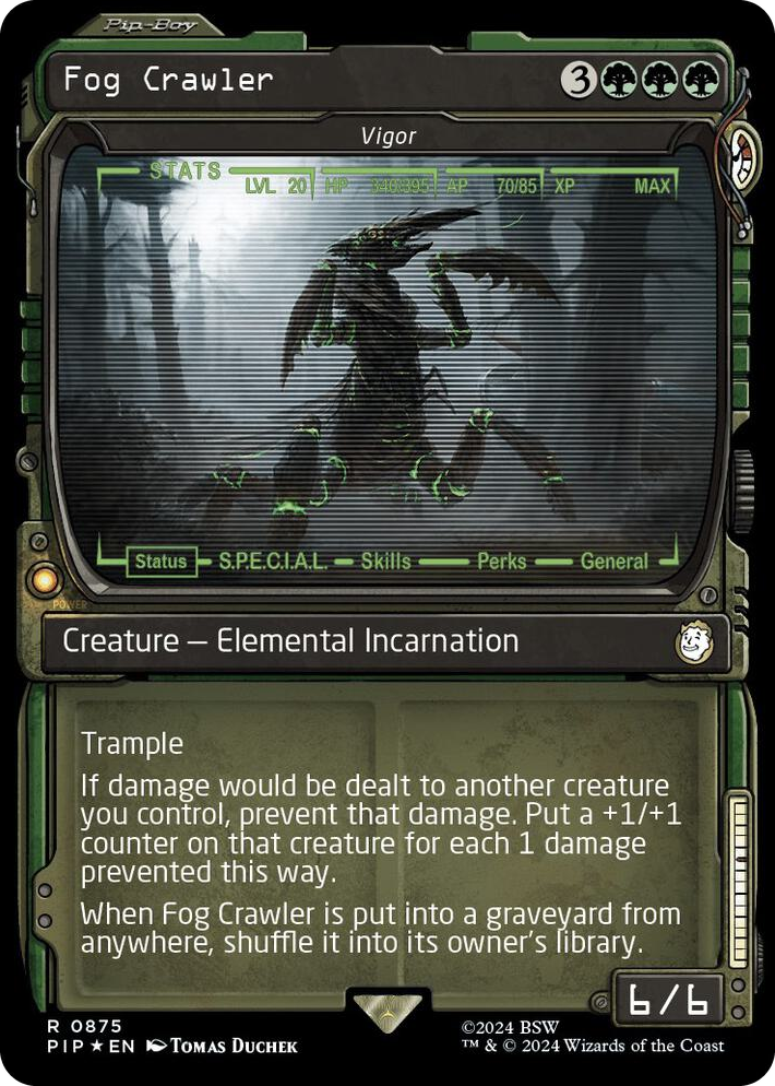 0875 Fog Crawler - Vigor (Showcase) (Surge Foil) R Universes Beyond: Fallout