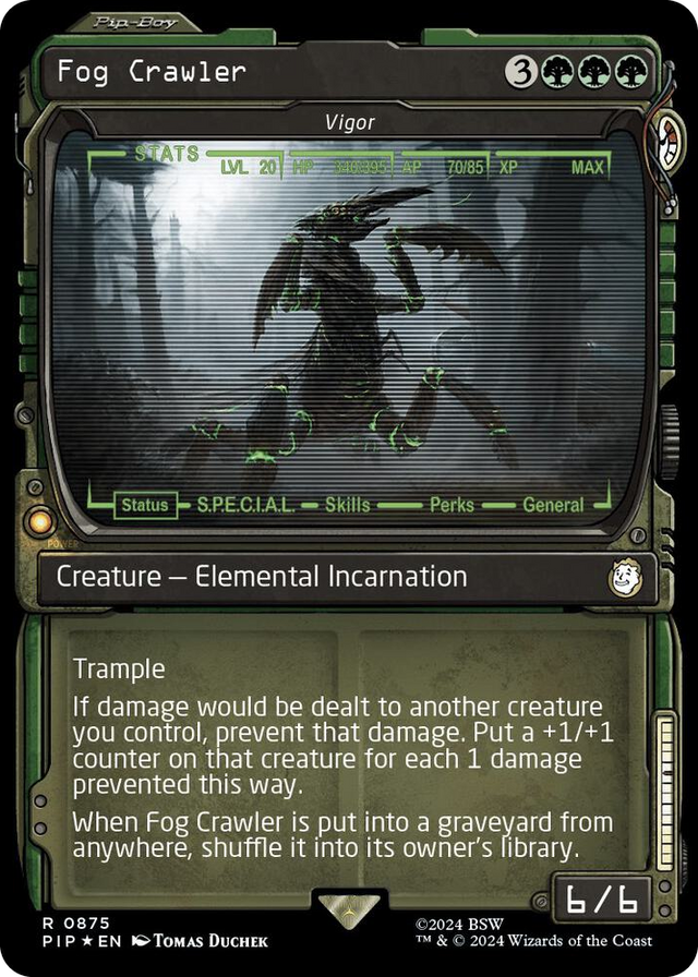 0875 Fog Crawler - Vigor (Showcase) (Surge Foil) R Universes Beyond: Fallout