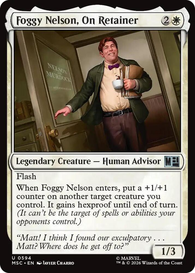 0594 Foggy Nelson, On Retainer U Commander: Marvel Super Heroes