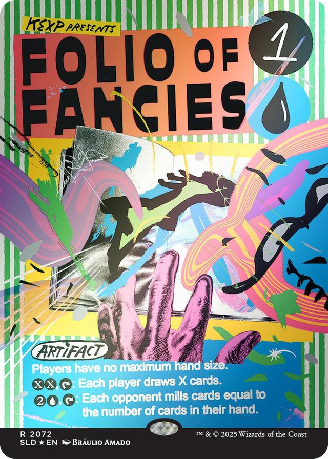 2072 Folio of Fancies (Rainbow Foil) R Secret Lair Drop Series