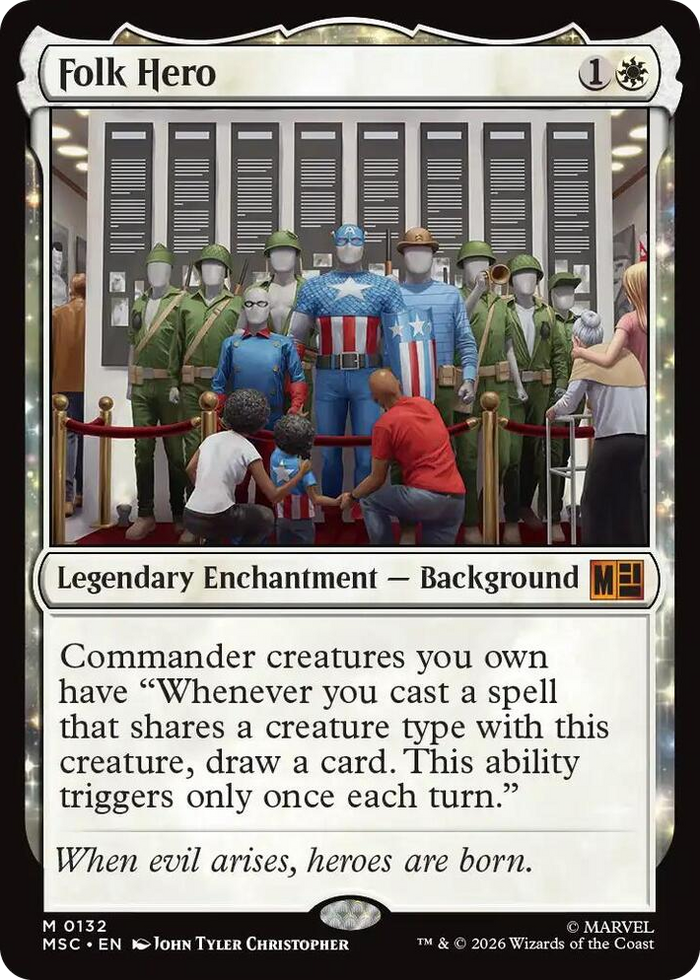 Folk Hero #132 M - Commander: Marvel Super Heroes Pokemon card