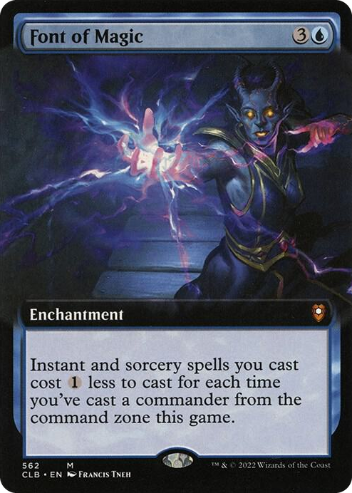 Font of Magic (Extended Art) #562 M - Commander Legends: Battle for Baldur's Gate Pokemon card