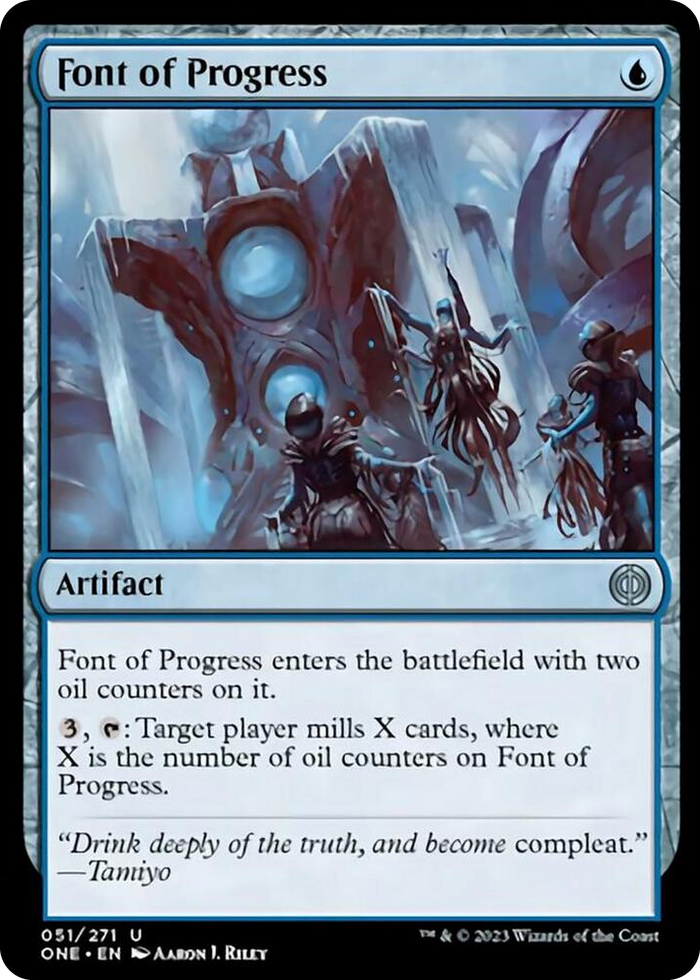 Font of Progress #51 U - Phyrexia: All Will Be One Pokemon card