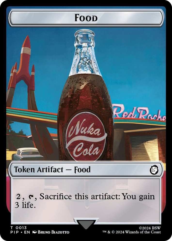 0013 Food (0013) // Squirrel Double-Sided Token T Universes Beyond: Fallout