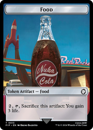 0013 Food (0013) // Squirrel Double-Sided Token T Universes Beyond: Fallout