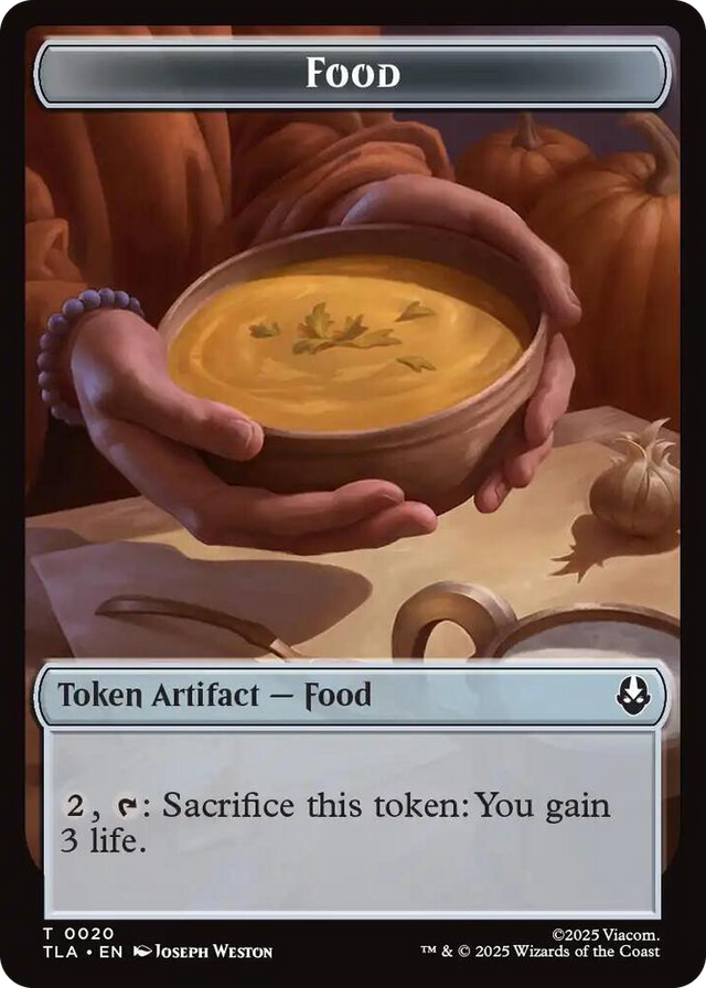 0020 Food (0020) // Ally (0007) Double-Sided Token T The Last Airbender