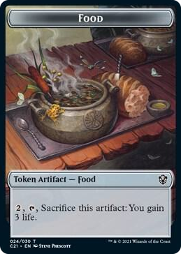 0024 Food // Pest Double-Sided Token T Commander 2021