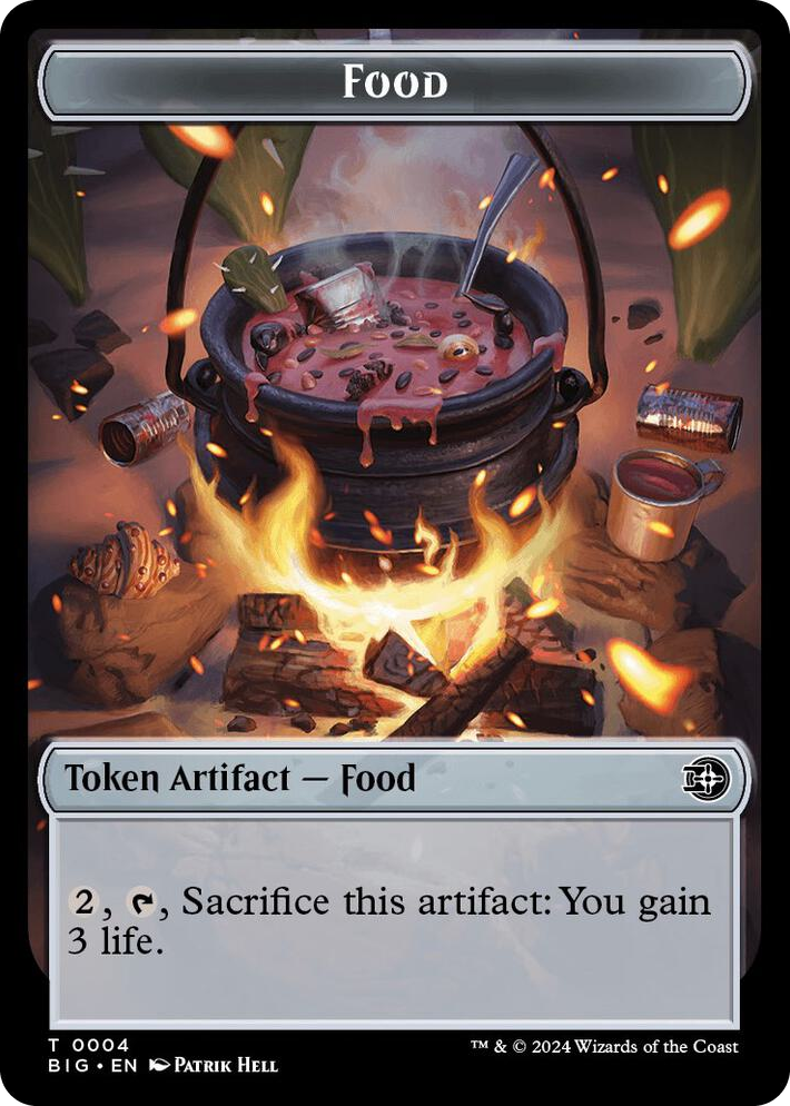 0004 Food // Plot Double-Sided Token T Outlaws of Thunder Junction: The Big Score
