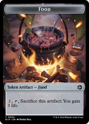 0004 Food // Plot Double-Sided Token T Outlaws of Thunder Junction: The Big Score