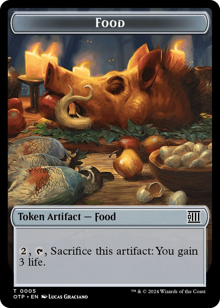 0005 Food // Plot Double-Sided Token T Outlaws of Thunder Junction: Breaking News