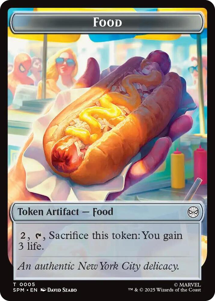 0005 Food // Robot Double-Sided Token T Marvel's Spider-Man