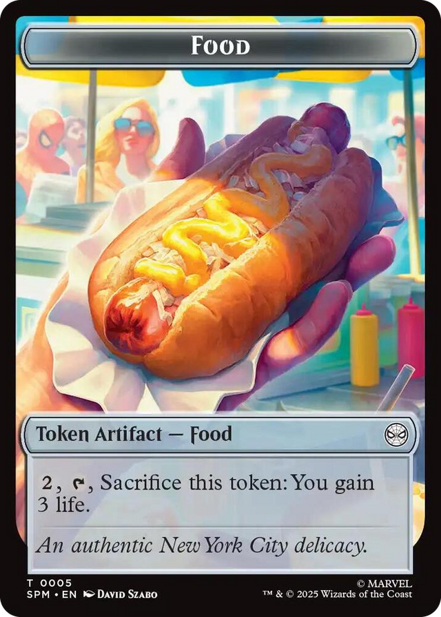 0005 Food // Robot Double-Sided Token T Marvel's Spider-Man