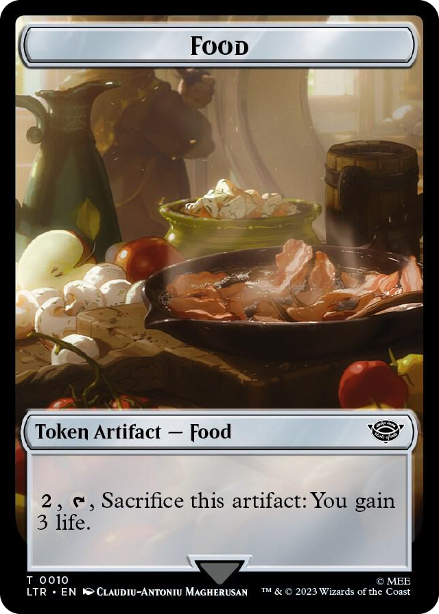 Food Token (0010) #10 T - Universes Beyond: The Lord of the Rings: Tales of Middle-earth Pokemon card
