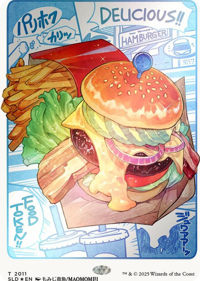 2011 Food Token (2011) (Rainbow Foil) T Secret Lair Drop Series