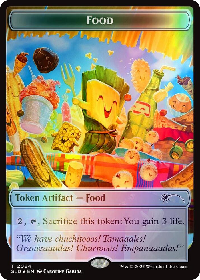 Food Token (2064) (Rainbow Foil) #2064 T - Secret Lair Drop Series Pokemon card