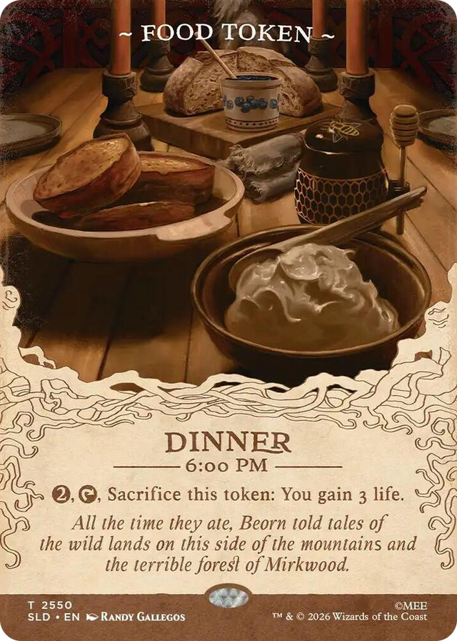 2550 Food Token (2550) T Secret Lair Drop Series