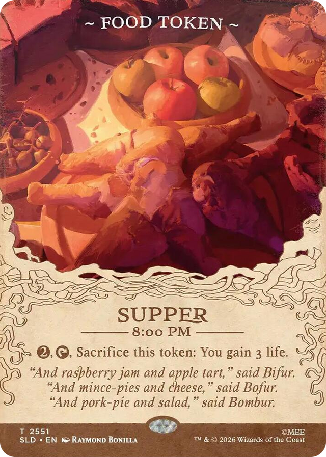 2551 Food Token (2551) T Secret Lair Drop Series