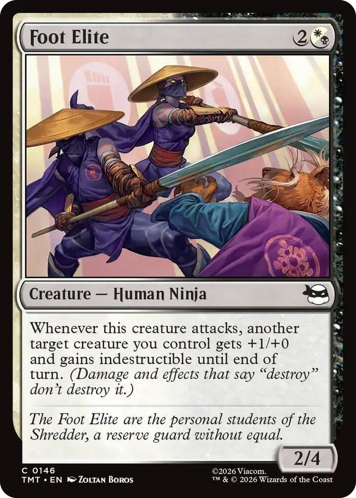 Foot Elite #146 C - Teenage Mutant Ninja Turtles Pokemon card