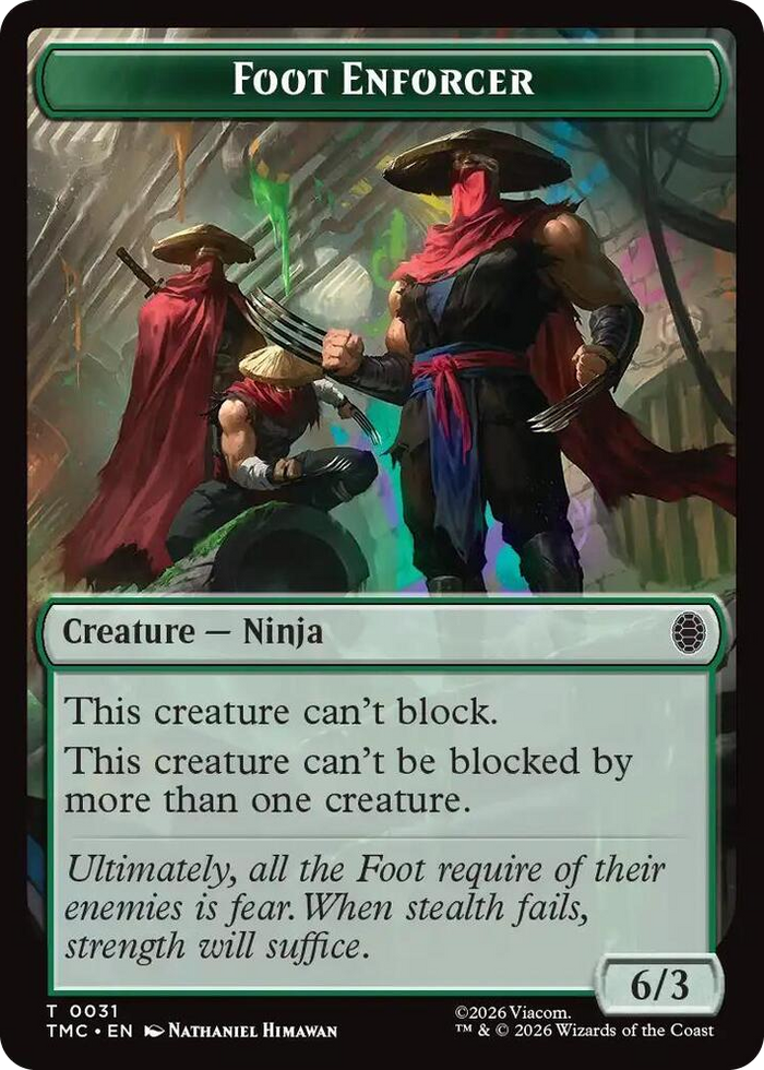 Foot Enforcer #31 T - Commander: Teenage Mutant Ninja Turtles Pokemon card