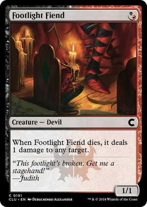 0191 Footlight Fiend C Ravnica: Clue Edition