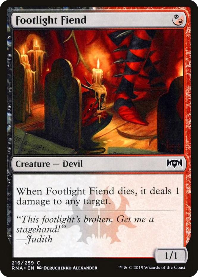 0216 Footlight Fiend C Ravnica Allegiance