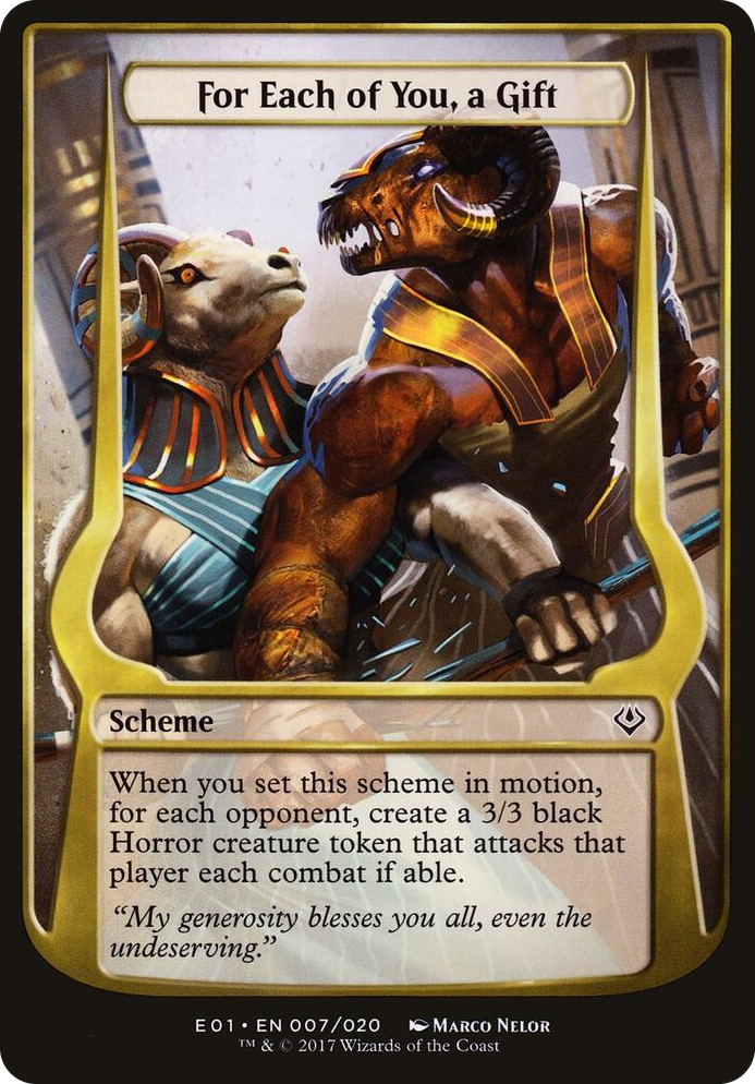 For Each of You, a Gift (Archenemy: Nicol Bolas) #7 C - Oversize Cards Pokemon card