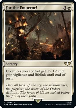 0012 For the Emperor! R Universes Beyond: Warhammer 40,000