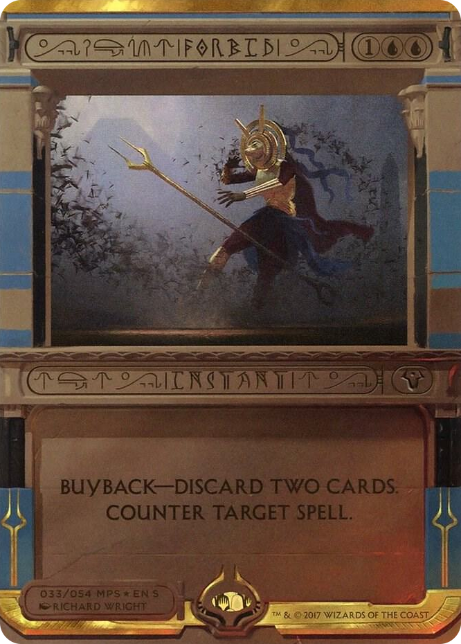 Forbid #33 M - Masterpiece Series: Amonkhet Invocations Pokemon card