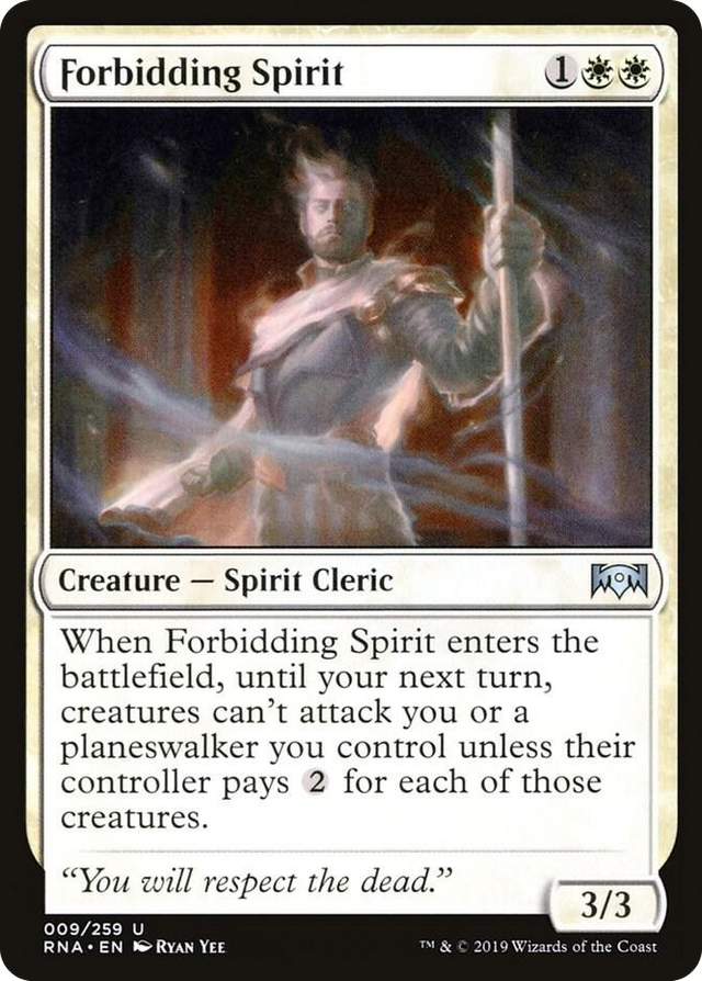 0009 Forbidding Spirit U Ravnica Allegiance