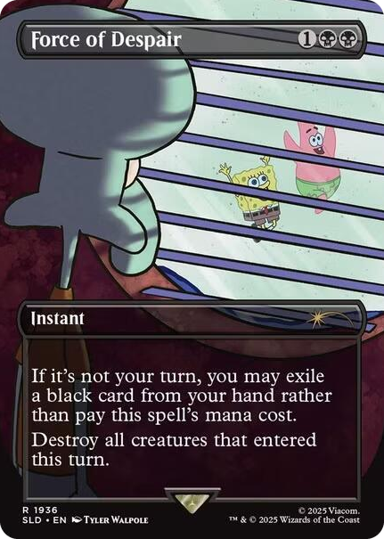 Force of Despair #1936 R - Secret Lair Drop Series Pokemon card
