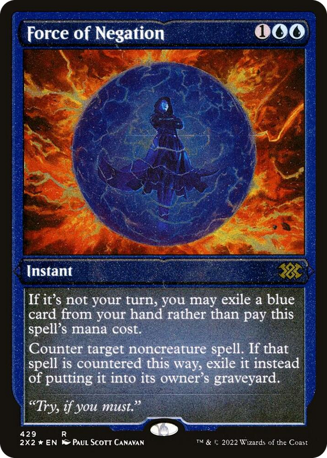 0429 Force of Negation (Foil Etched) R Double Masters 2022