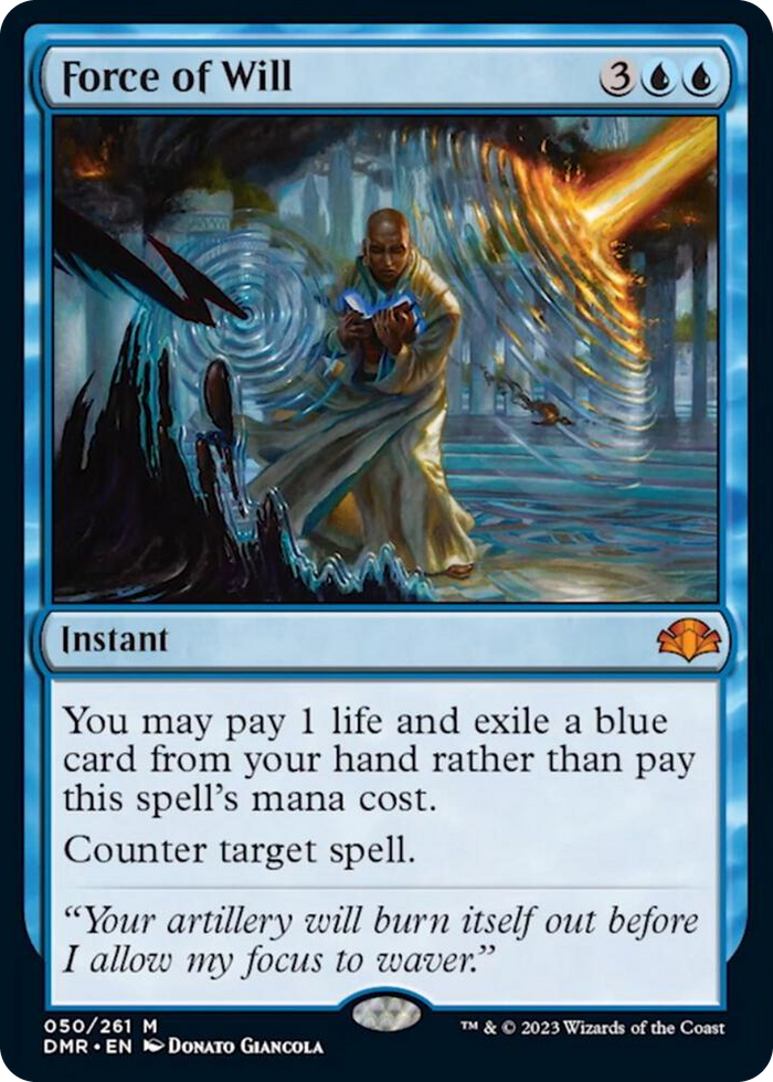 Force of Will #50 M - Dominaria Remastered Pokemon card