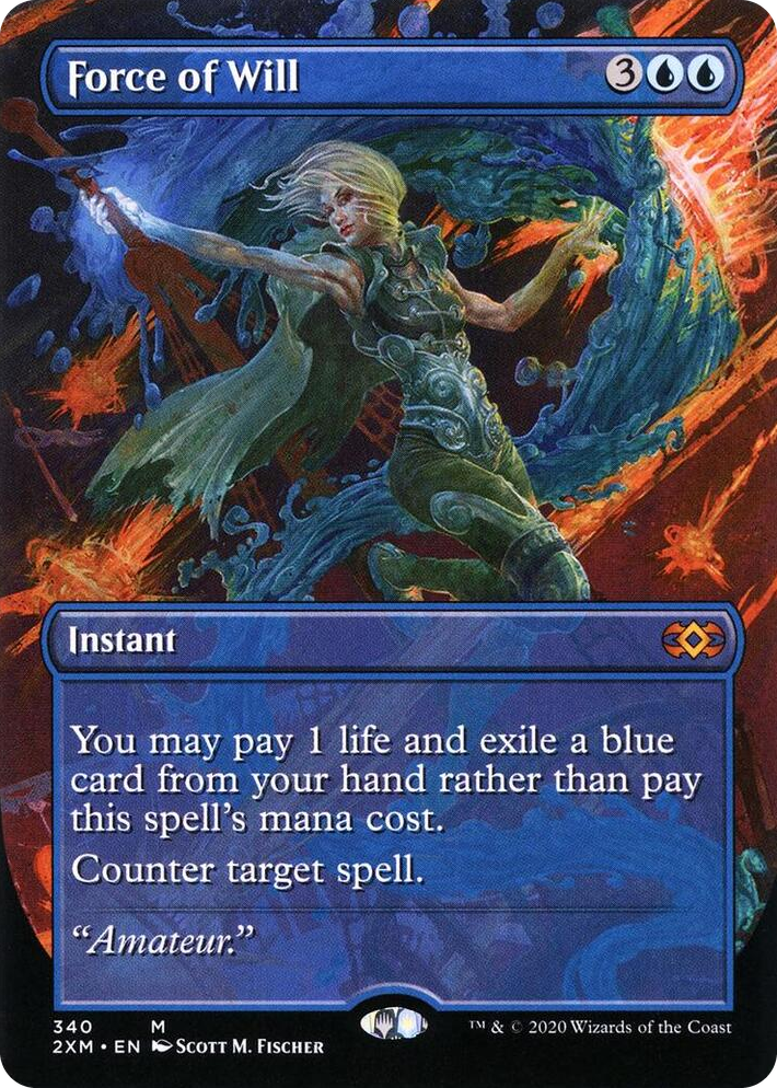 0340 Force of Will (Borderless) M Double Masters
