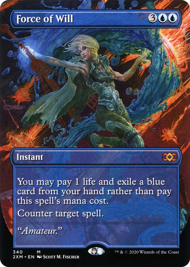 0340 Force of Will (Borderless) M Double Masters