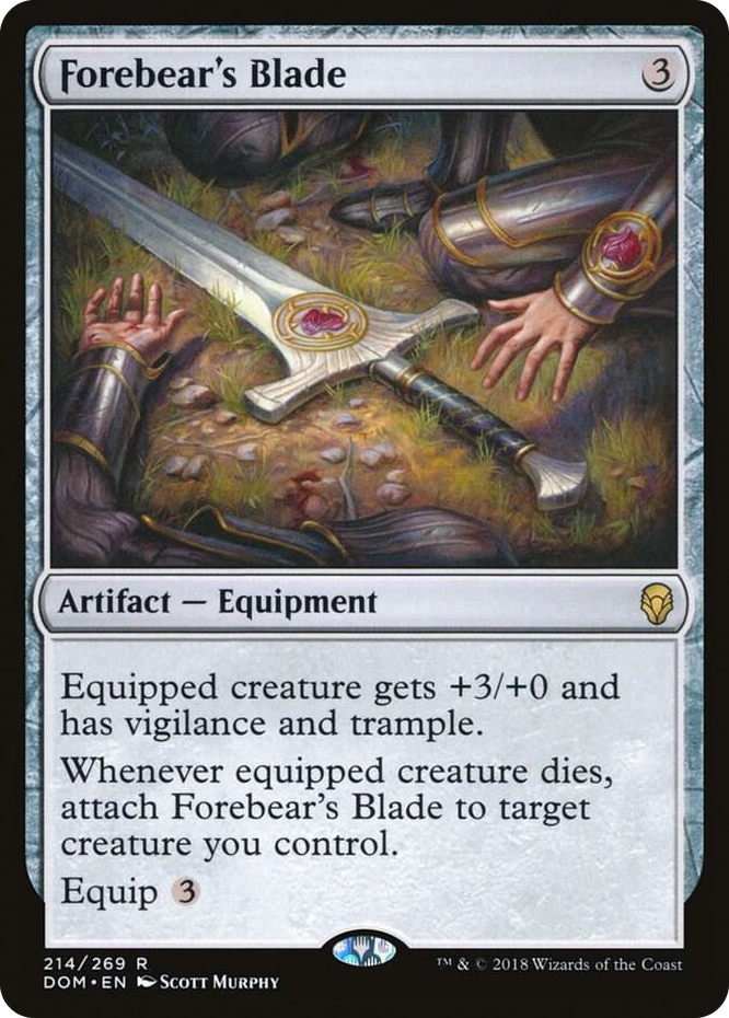 0214 Forebear's Blade R Dominaria