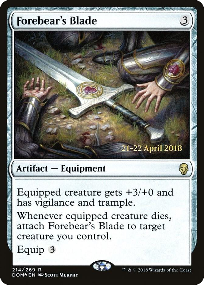 0214 Forebear's Blade R Prerelease Cards