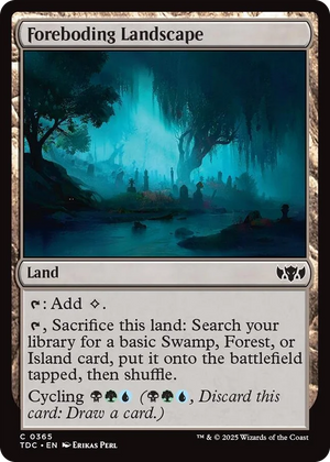 0365 Foreboding Landscape C Commander: Tarkir: Dragonstorm