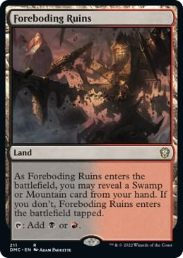 0211 Foreboding Ruins R Commander: Dominaria United