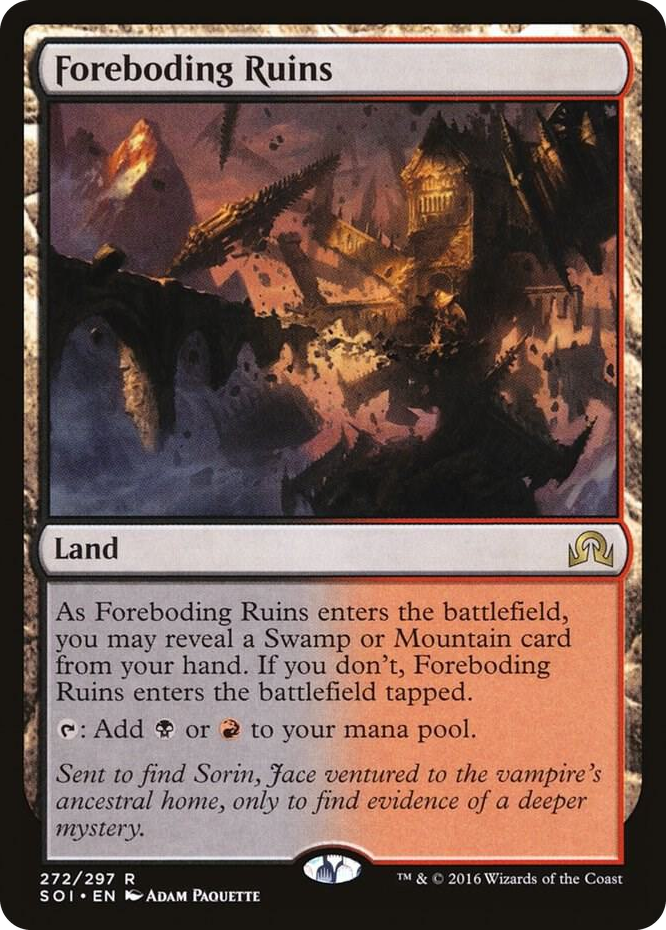 Foreboding Ruins #272 R - Shadows over Innistrad Pokemon card