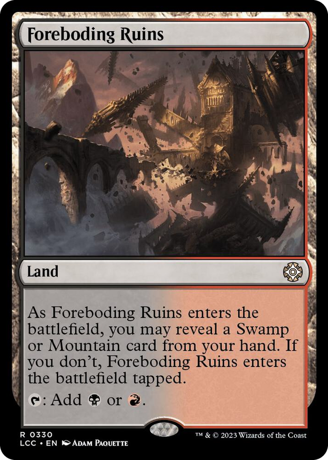 0330 Foreboding Ruins R Commander: The Lost Caverns of Ixalan
