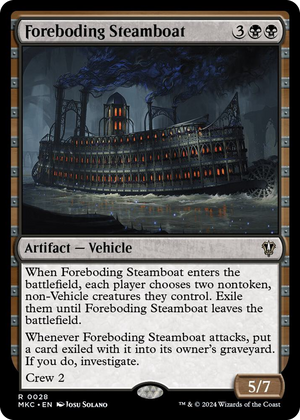 0028 Foreboding Steamboat R Commander: Murders at Karlov Manor