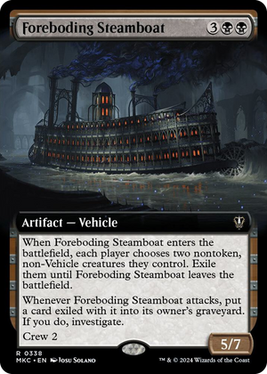 0338 Foreboding Steamboat (Extended Art) R Commander: Murders at Karlov Manor
